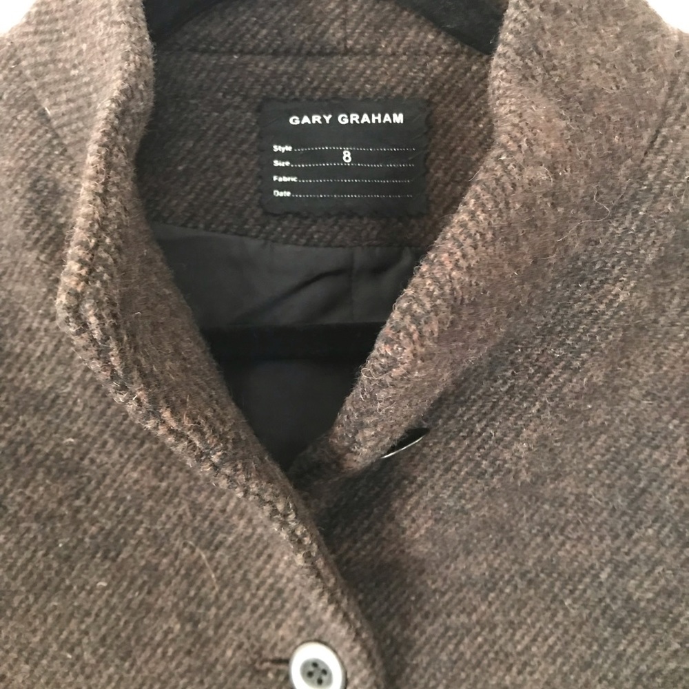 GARY GRAHAM — Brown tweed wool jacket